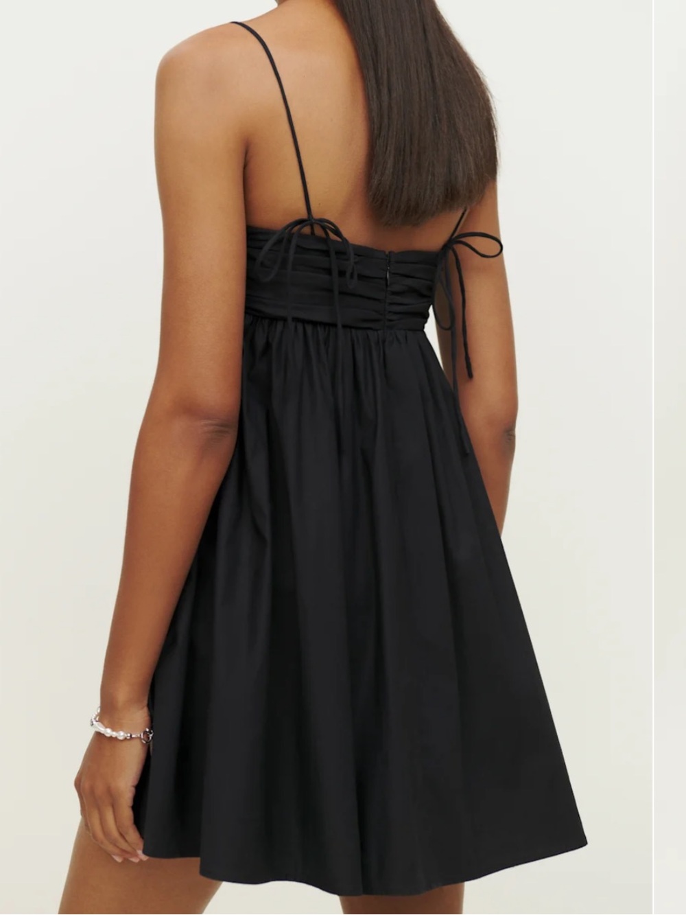 Reformation Black Catarina Mini Dress - Picture 2 of 2